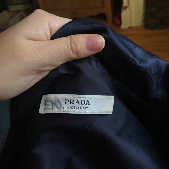 Prada 3/4 sleeve coat. Navy blue - Picture 4 of 4
